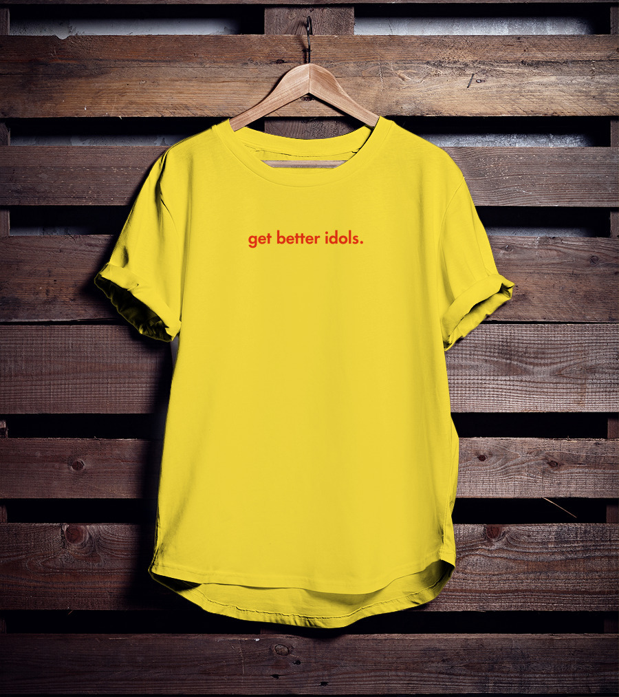 Bailey Sarian Merch Get Better Idols Red Text T-Shirt