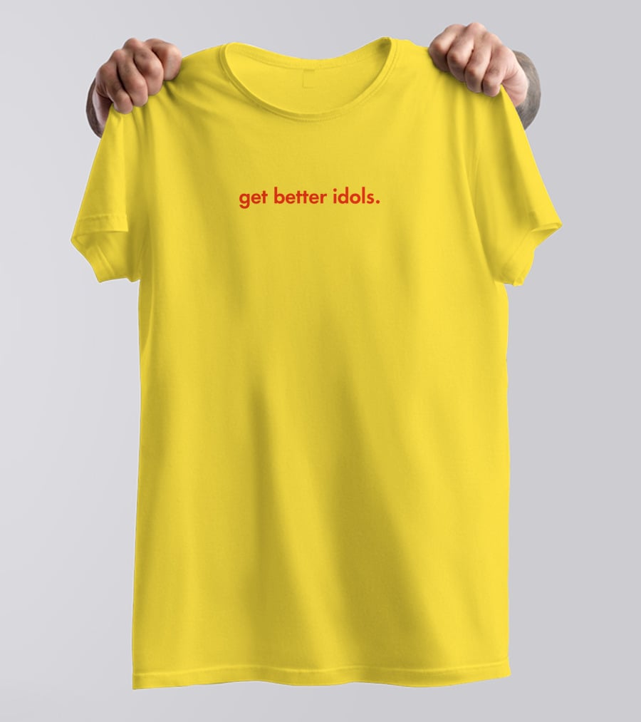Bailey Sarian Merch Get Better Idols Red Text T-Shirt