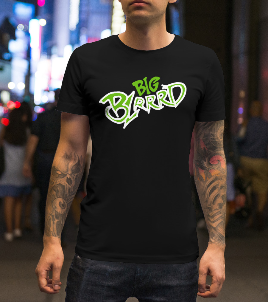 Pooh Shiesty Merch Big Blrrd Graphic Text Green T-Shirt