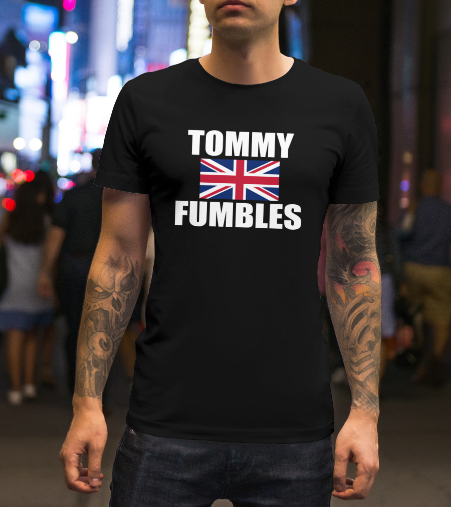Jake Paul Merch Tommy Fumbles Union Jack Banner T-Shirt