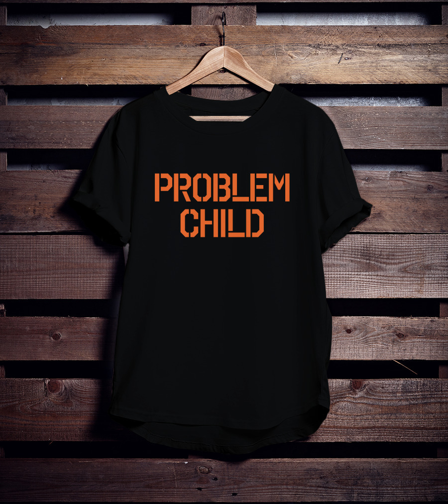 Jake Paul Problem Child Bold Orange Text Merch T-Shirt