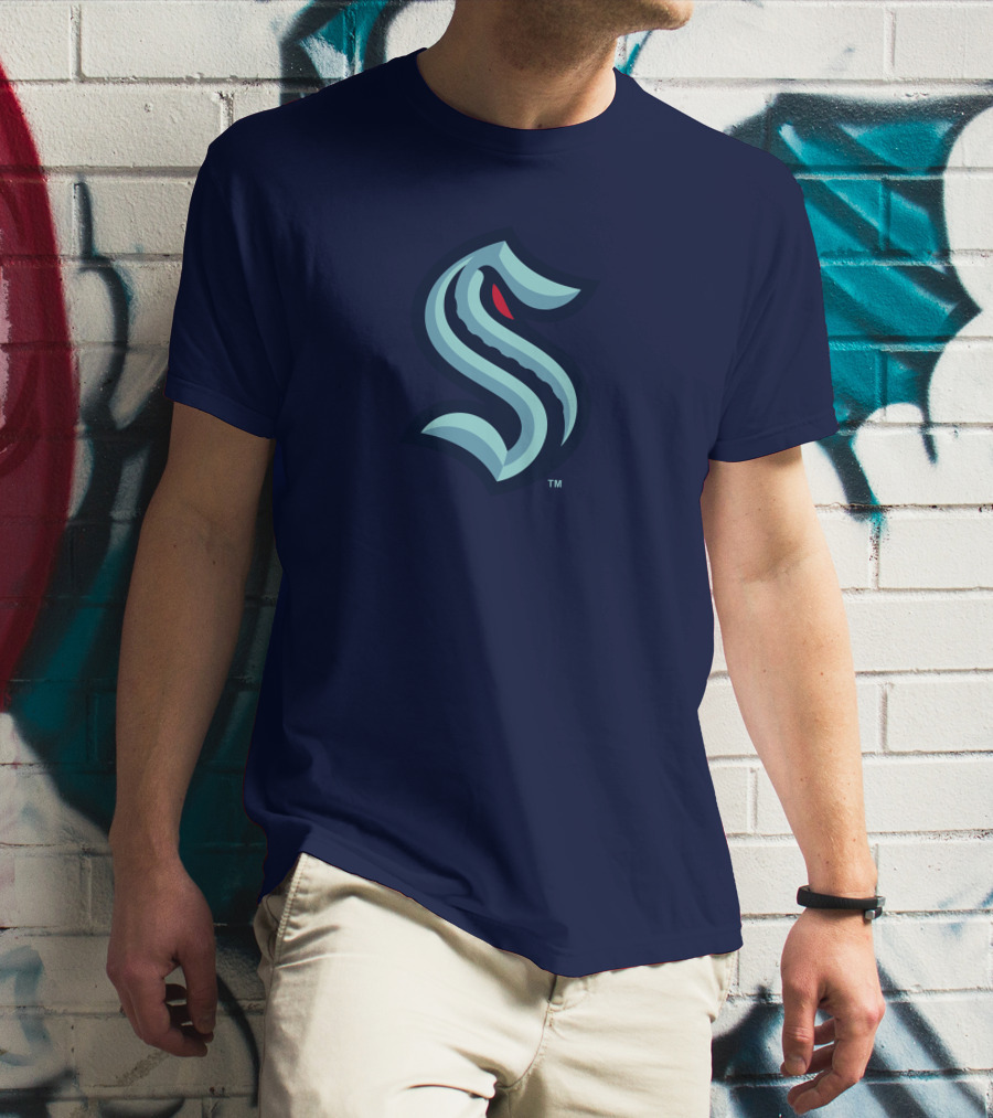Seattle Kraken Logo Blue And Red S T-Shirt
