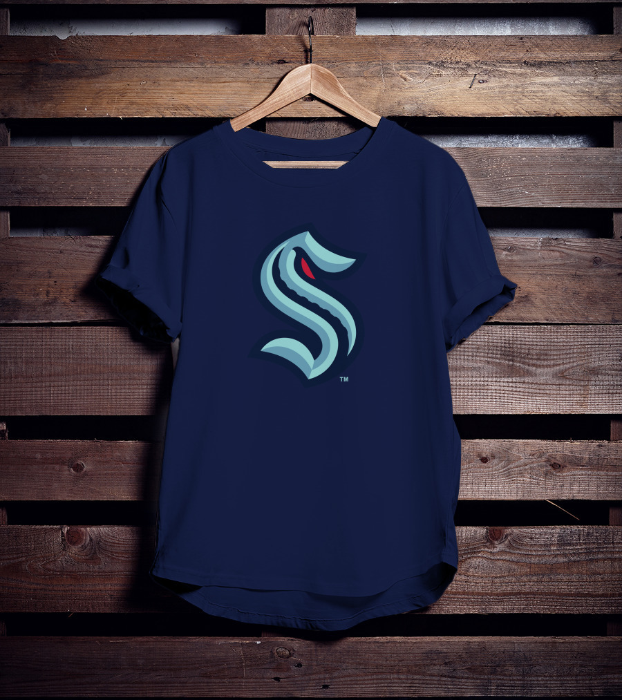 Seattle Kraken Logo Blue And Red S T-Shirt