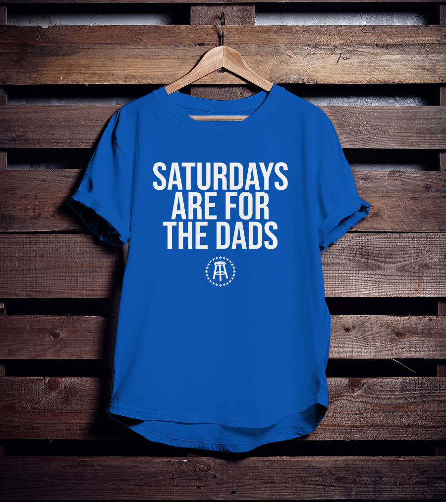 Saturdays Are For The Dads Blue Star T-Shirt