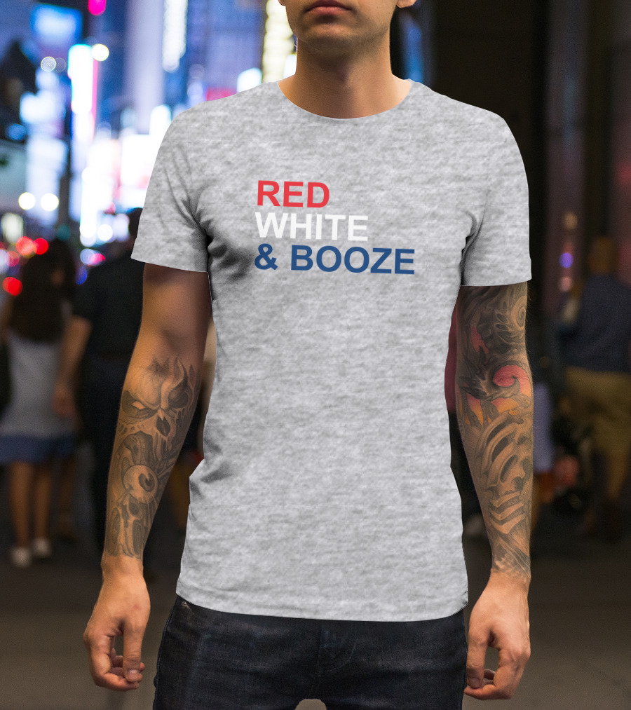RED WHITE AND BOOZE Tim Young Merch T-Shirt