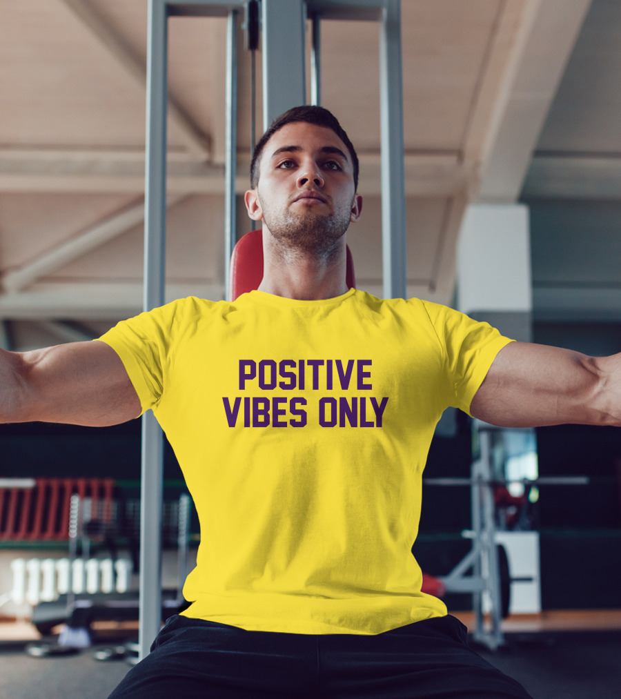 Positive Vibes Only Los Angeles Lakers Colors T-Shirt