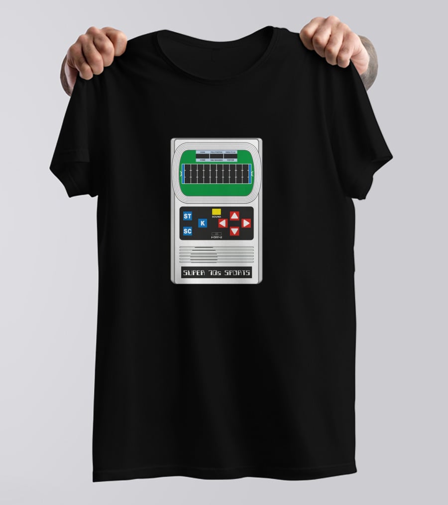 Super 70s Sports Electronic Football Retro Handheld Game T-Shirt