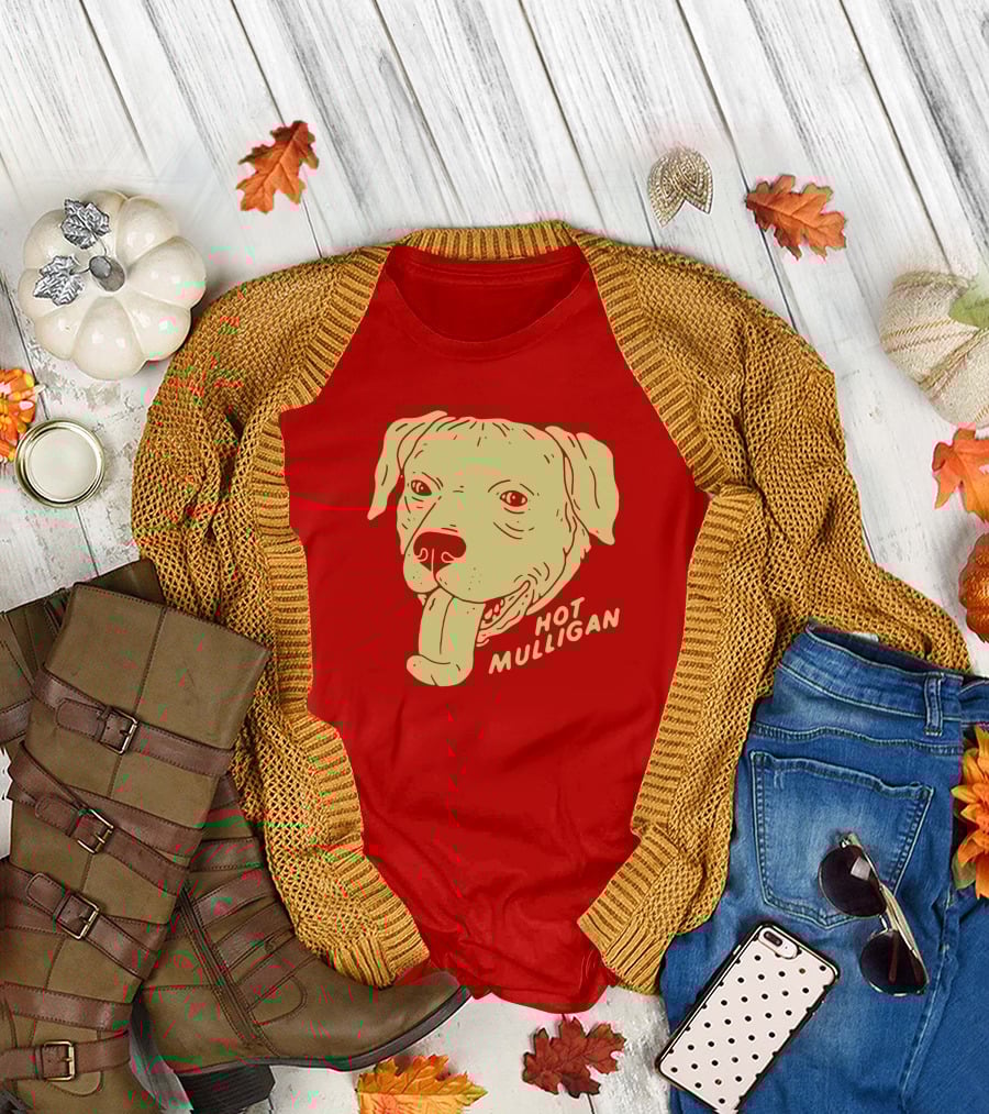 Hot Mulligan Panting Dog Red T-Shirt