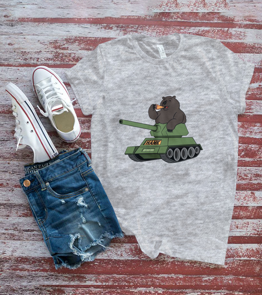 Pardon My Take Hank The Tank Bear Pizza Tank Big Cat T-Shirt