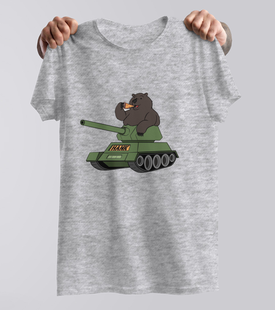 Pardon My Take Hank The Tank Bear Pizza Tank Big Cat T-Shirt