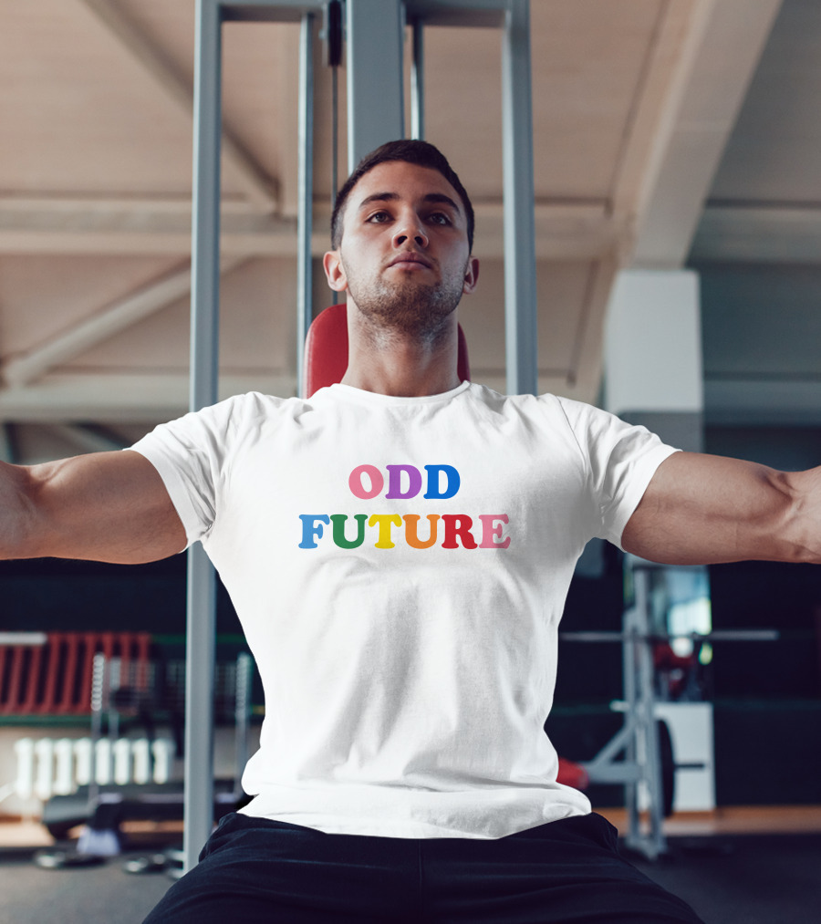 Odd Future Merch Odd Future Rainbow Logo Text Series T-Shirt