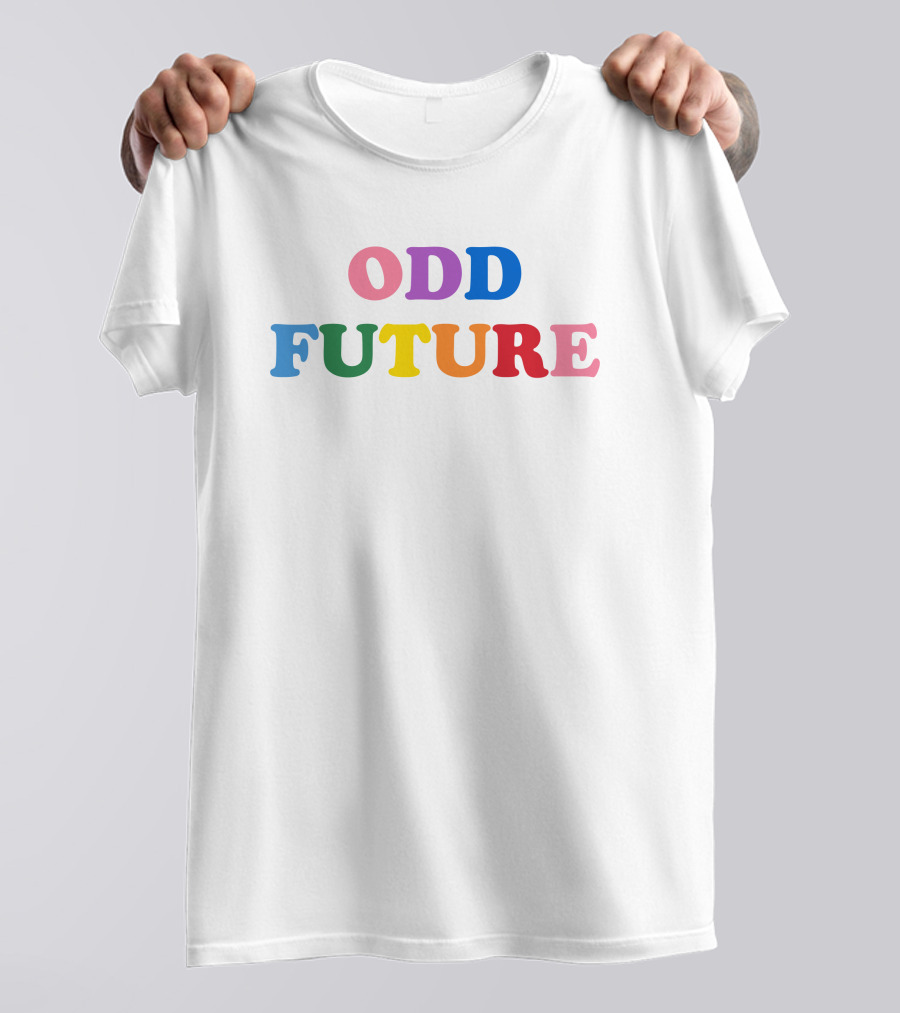 Odd Future Merch Odd Future Rainbow Logo Text Series T-Shirt