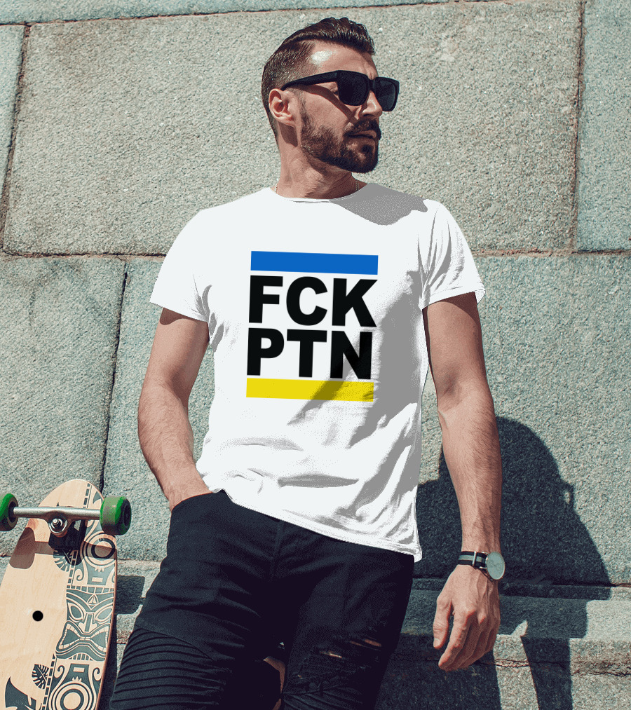 FCK PTN Blue Yellow Stripes T-Shirt