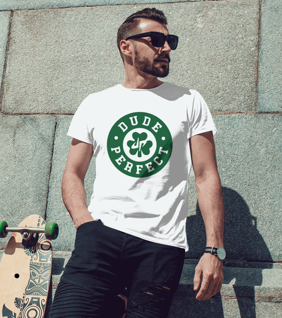 Dude Perfect Clover Logo Luck Merchandise T-Shirt