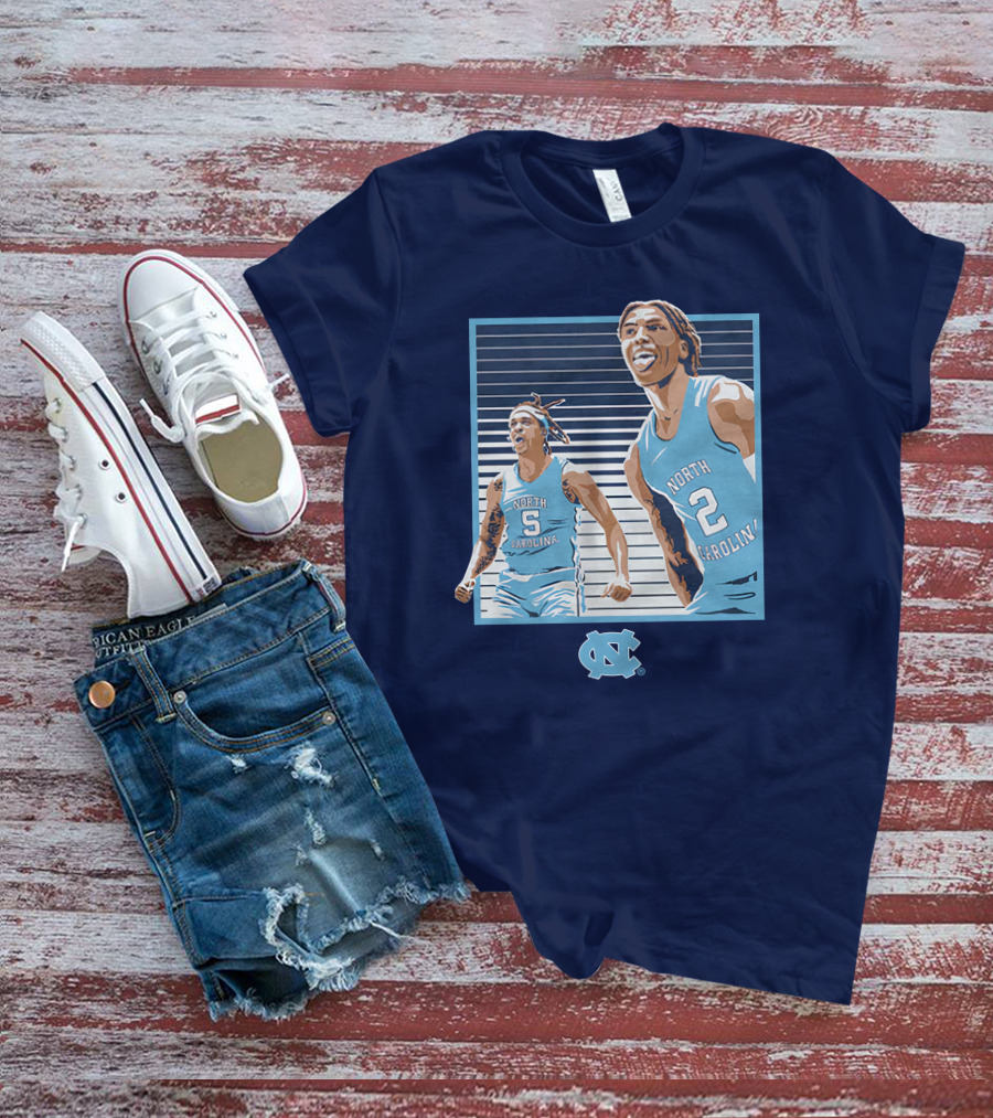 UNC Basketball Armando Bacot Caleb Love North Carolina Tar Heels T-Shirt