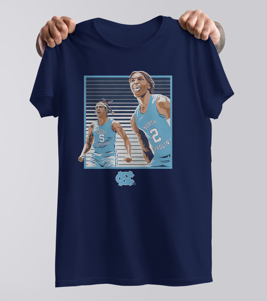 UNC Basketball Armando Bacot Caleb Love North Carolina Tar Heels T-Shirt