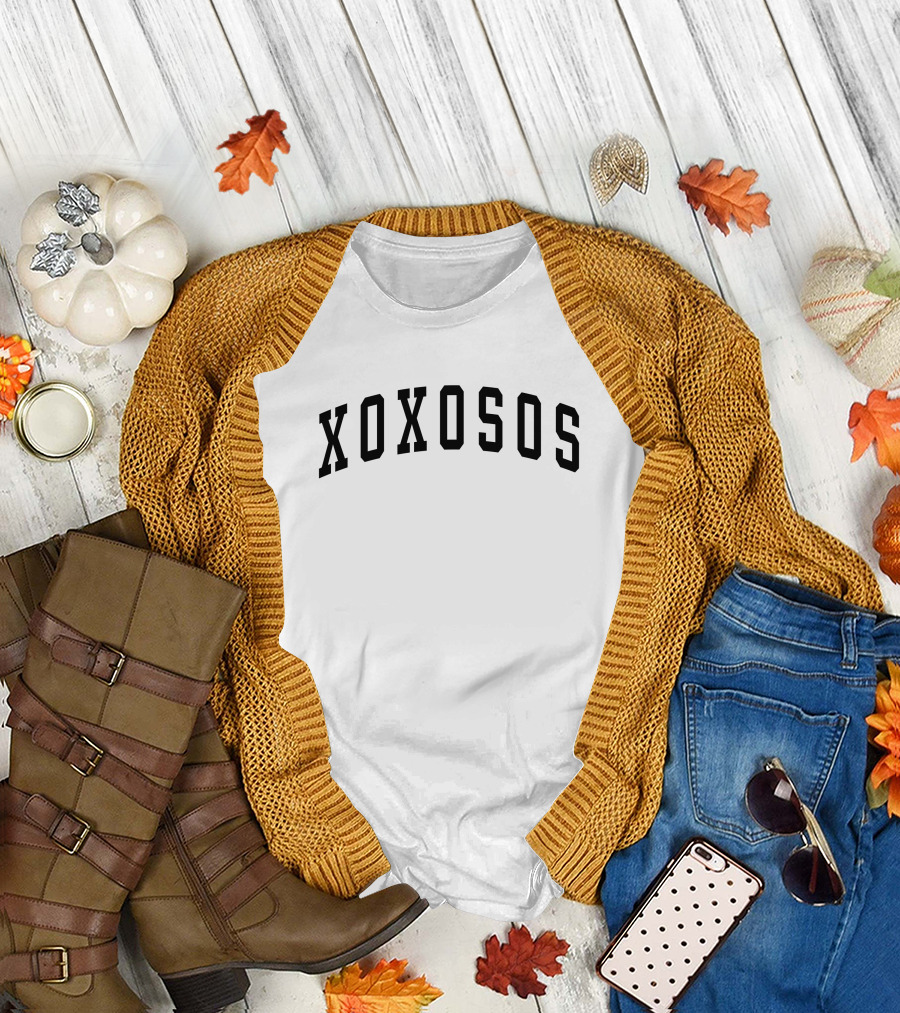 Keshi Merch Xoxosos Varsity Black Arch Text T-Shirt