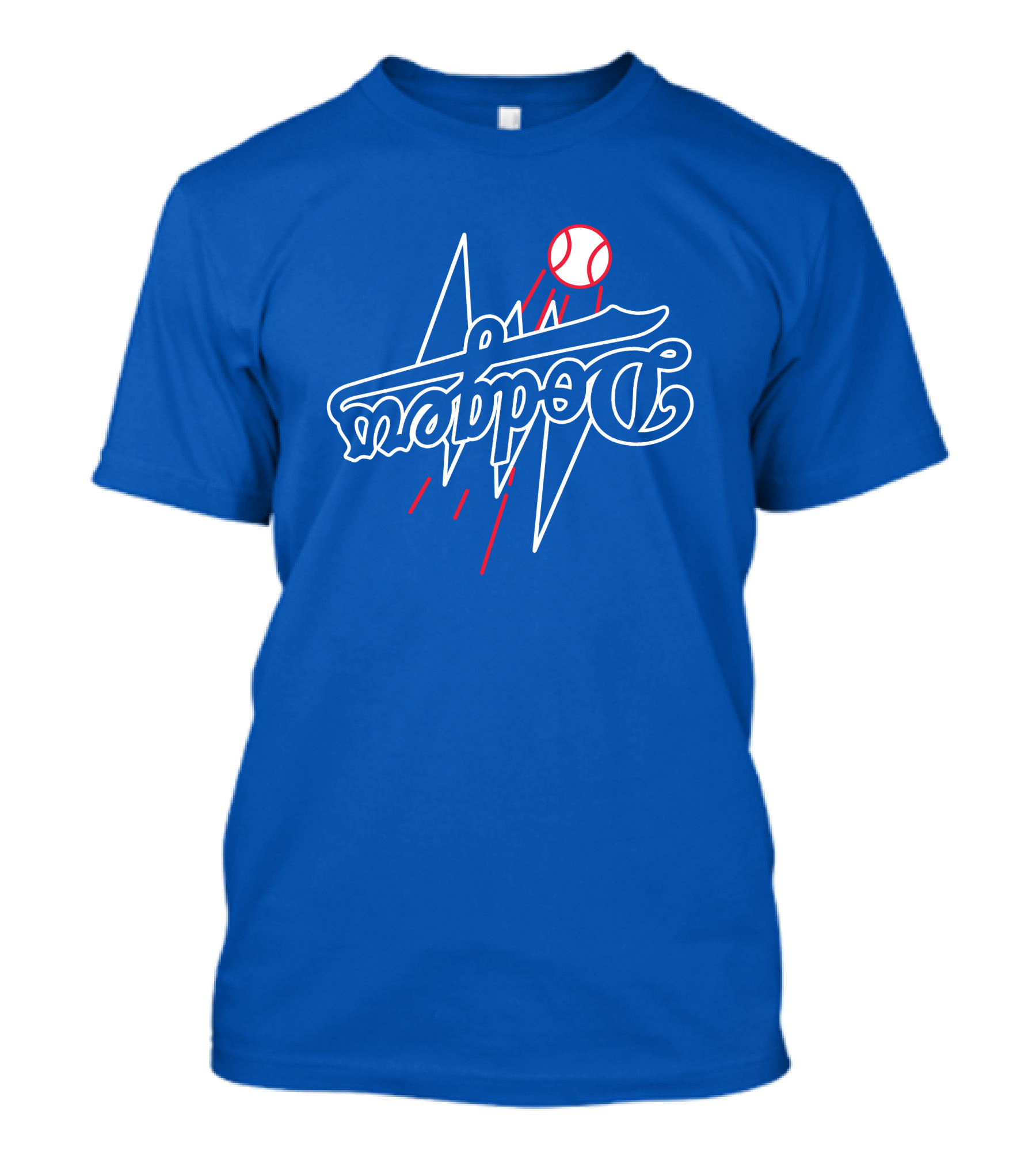 GoldenKnightGFX Dodgers Bolt Baseball T-Shirt