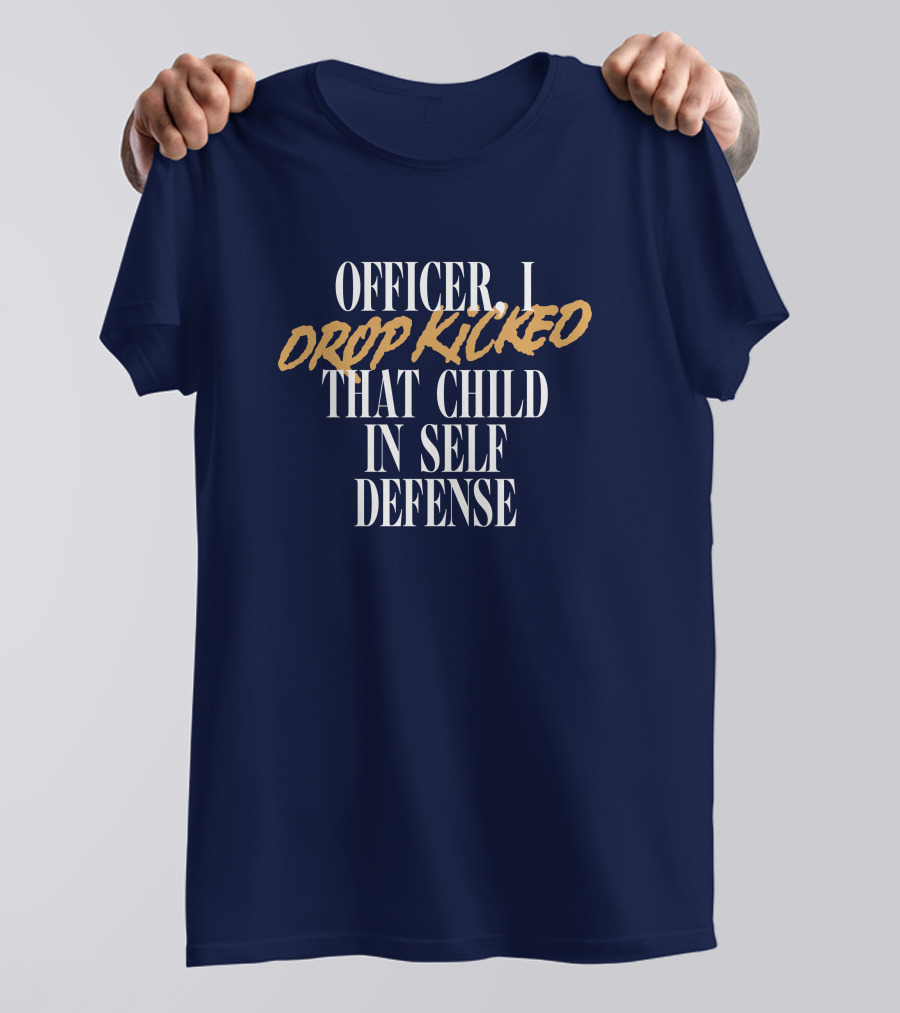 Technoblade Merch Officer I Drop Kicked That Child In Self Defense T-Shirt