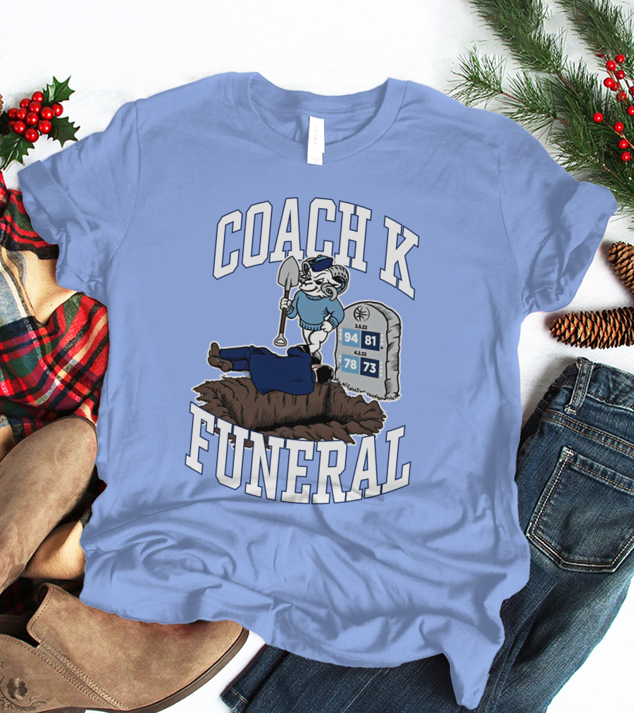 Coach K Funeral Duke Rivalry Dave Portnoy T-Shirt