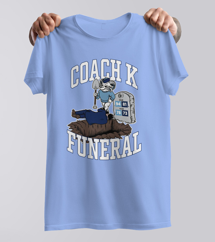 Coach K Funeral Duke Rivalry Dave Portnoy T-Shirt