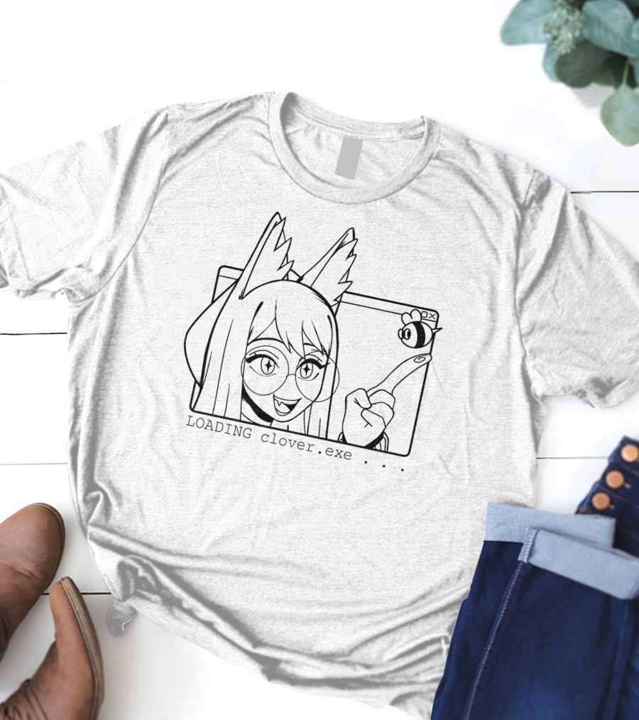 Clover Inari Merch Loading Clover.exe Barfchan T-Shirt