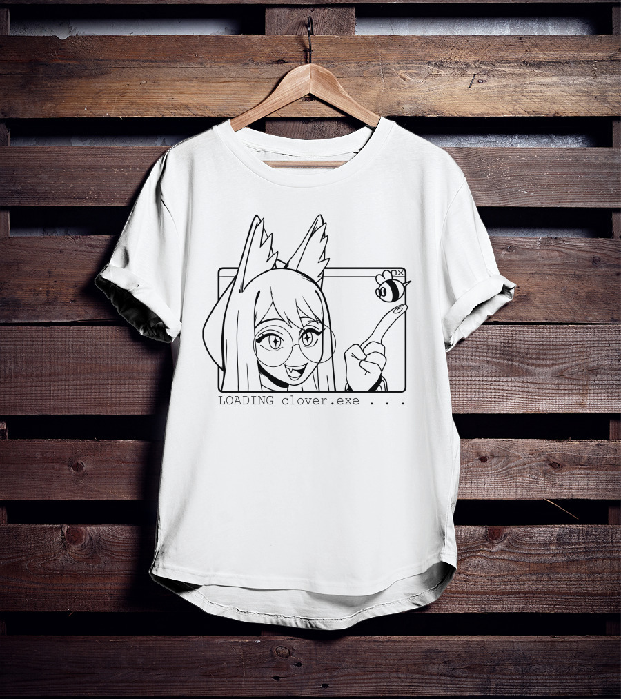 Clover Inari Merch Loading Clover.exe Barfchan T-Shirt