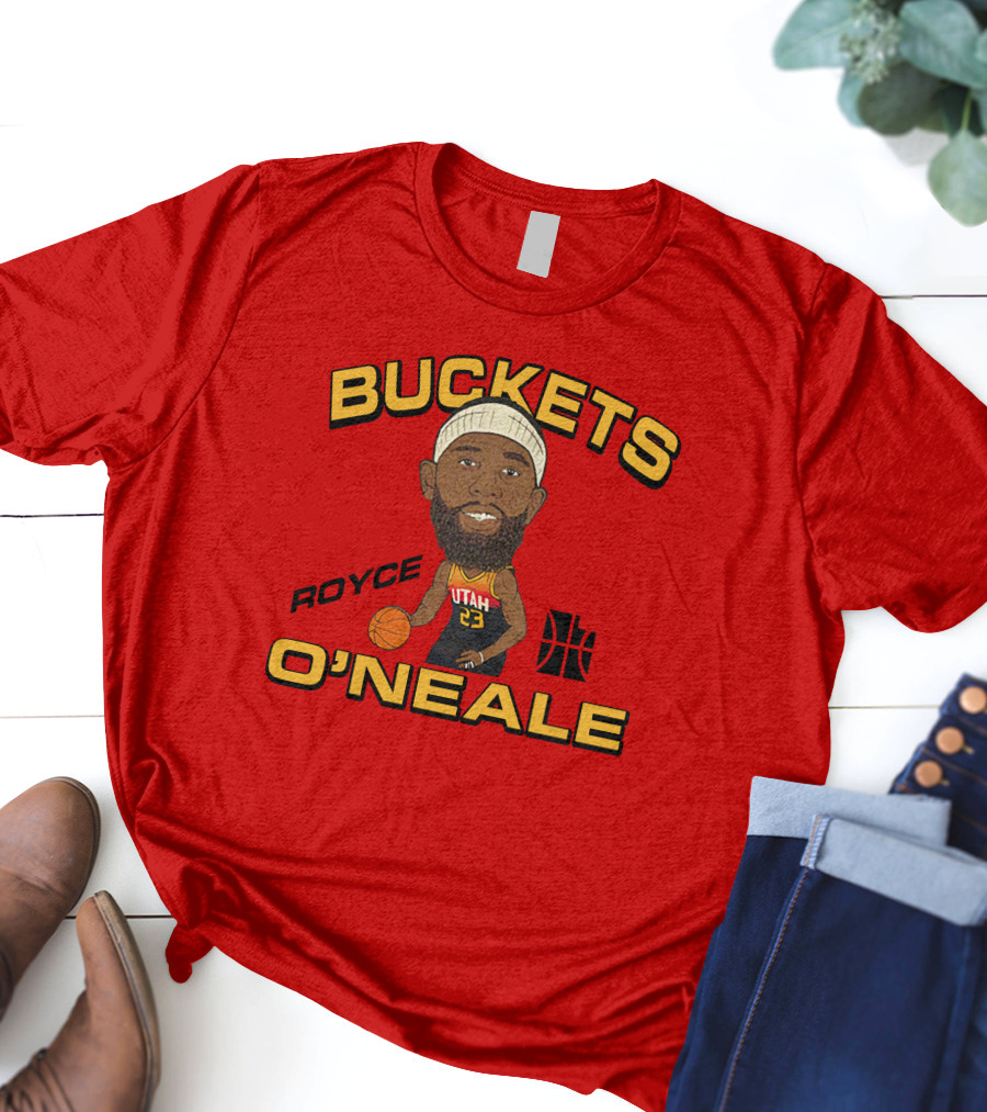 Buckets O'Neale Royce Utah Jazz Team Homage Merch T-Shirt