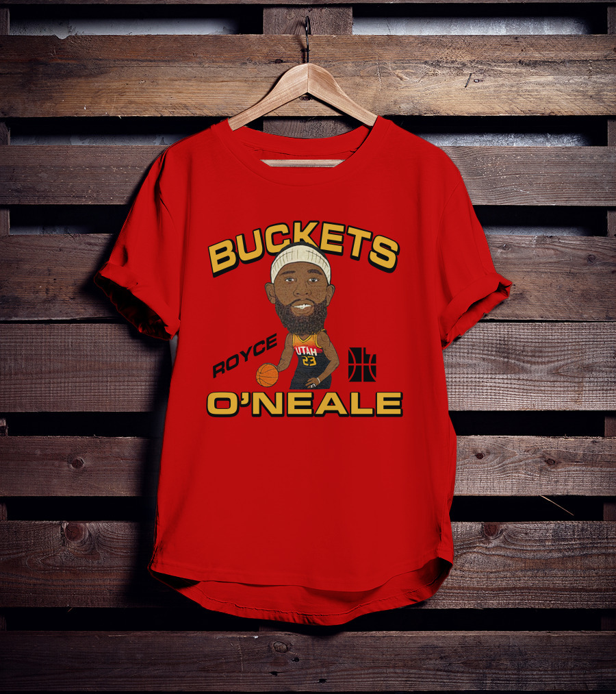 Buckets O'Neale Royce Utah Jazz Team Homage Merch T-Shirt