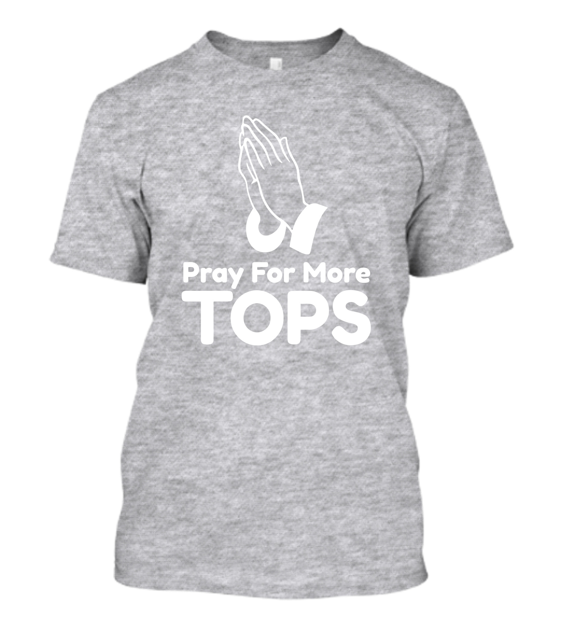 Pray For More Tops Bearly There Hands In Prayer T-Shirt