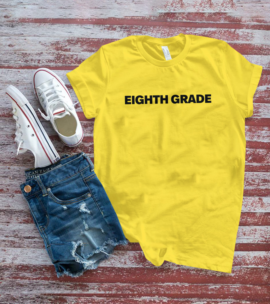 Eighth Grade Movie By Bo Burnham Yellow Background T-Shirt
