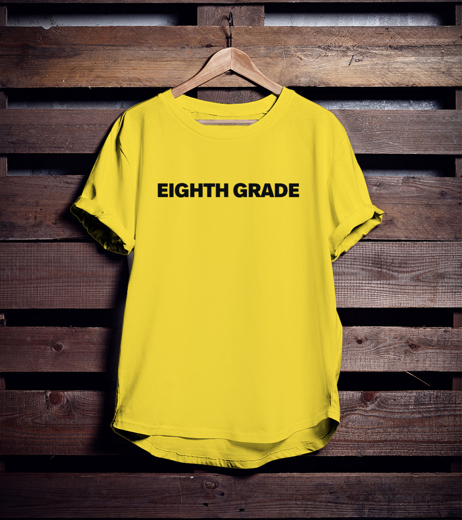 Eighth Grade Movie By Bo Burnham Yellow Background T-Shirt