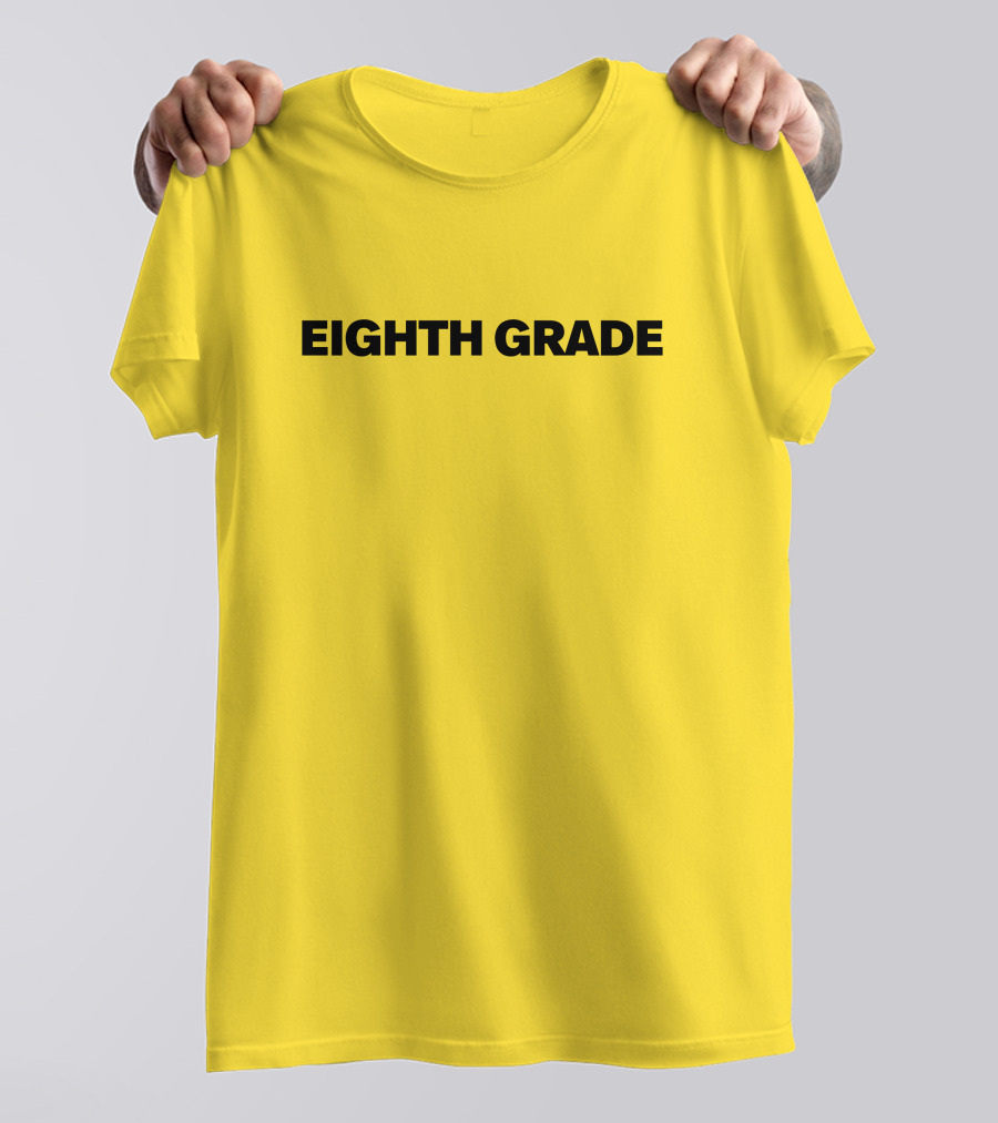 Eighth Grade Movie By Bo Burnham Yellow Background T-Shirt