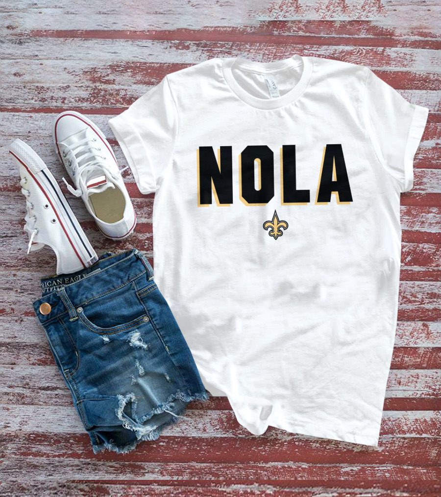 New Orleans Saints NOLA Fleur-de-Lis Verizon Alvin Kamara T-Shirt