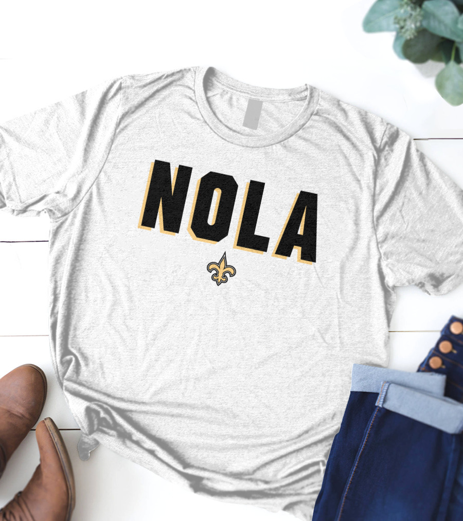 New Orleans Saints NOLA Fleur-de-Lis Verizon Alvin Kamara T-Shirt
