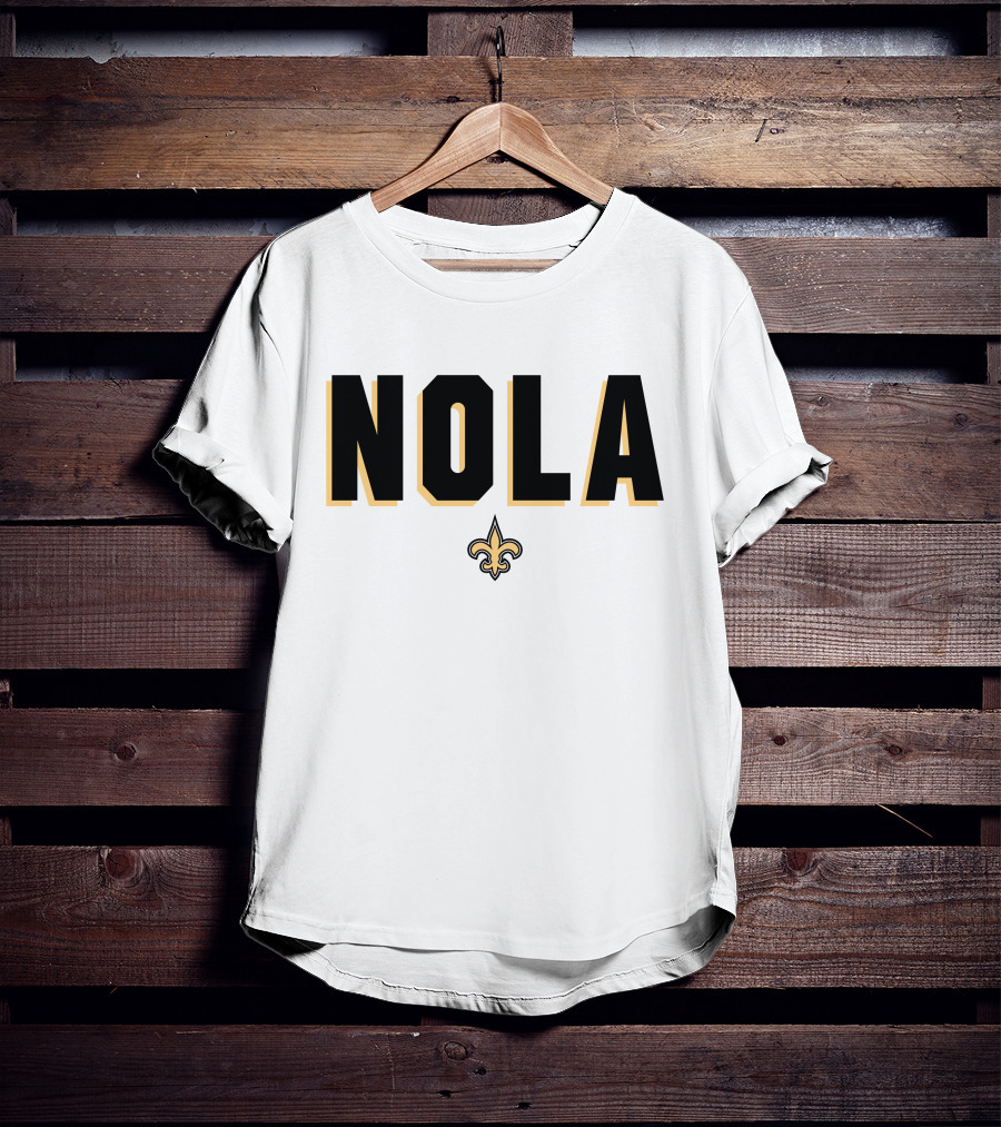 New Orleans Saints NOLA Fleur-de-Lis Verizon Alvin Kamara T-Shirt