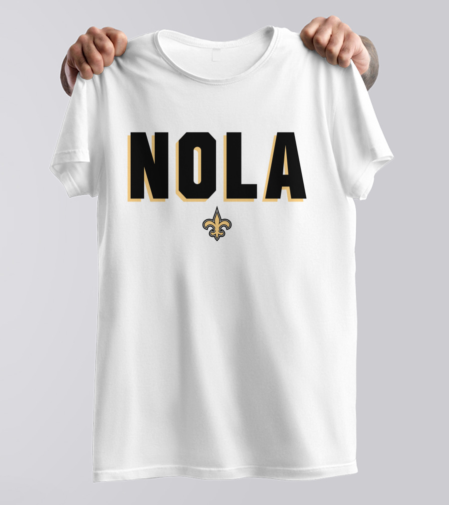 New Orleans Saints NOLA Fleur-de-Lis Verizon Alvin Kamara T-Shirt