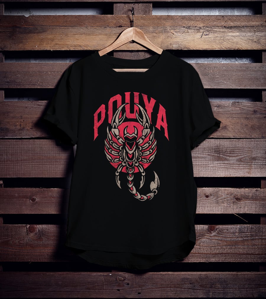 Pouya Scorpion Design 305 Merch Store Handshakes Collection T-Shirt