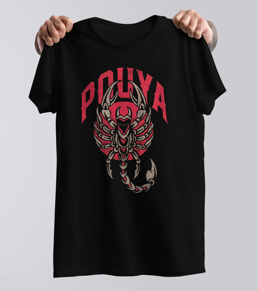 Pouya Scorpion Design 305 Merch Store Handshakes Collection T-Shirt