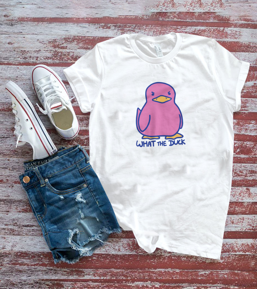 Sodapoppin Merch What The Duck Angry Pink Duck T-Shirt