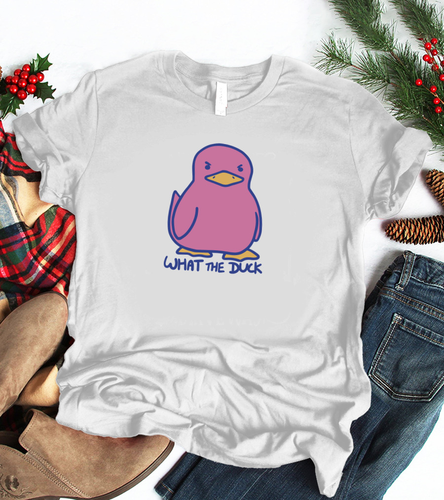 Sodapoppin Merch What The Duck Angry Pink Duck T-Shirt