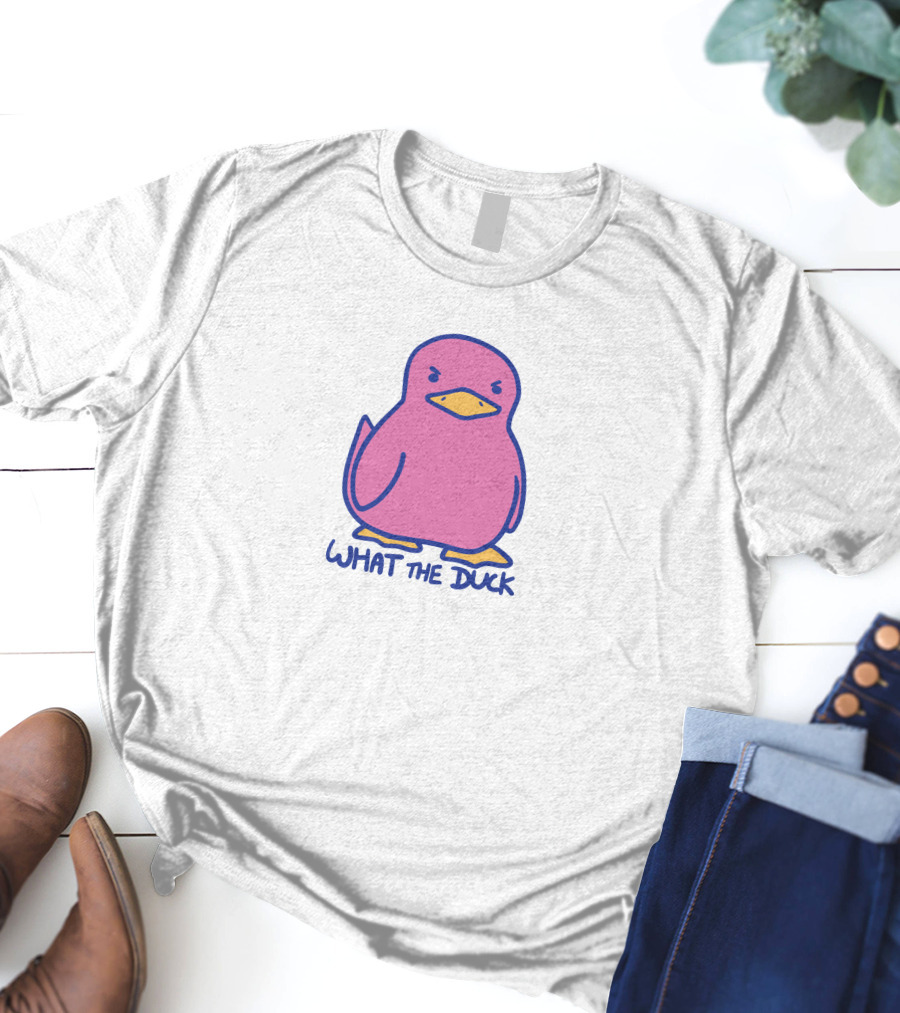 Sodapoppin Merch What The Duck Angry Pink Duck T-Shirt