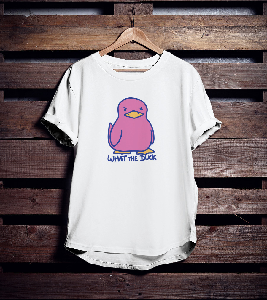 Sodapoppin Merch What The Duck Angry Pink Duck T-Shirt