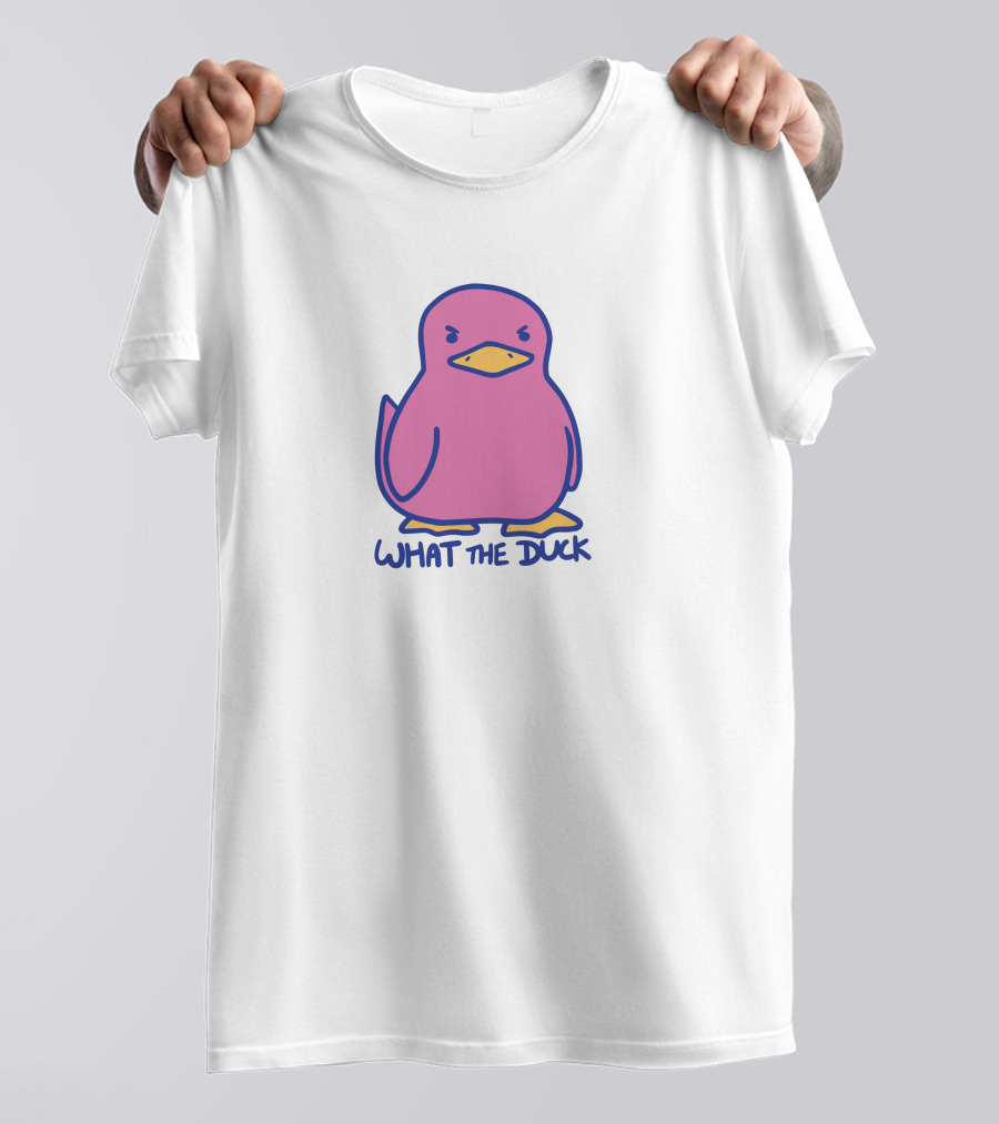 Sodapoppin Merch What The Duck Angry Pink Duck T-Shirt