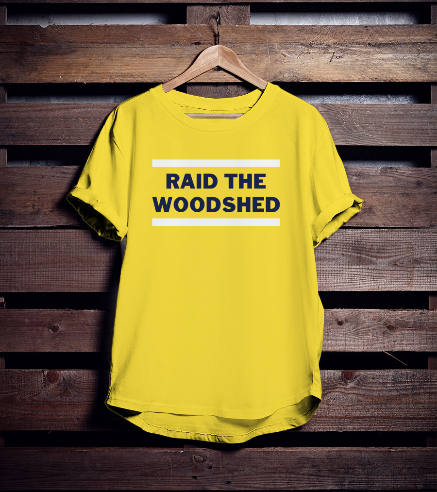 Dougie Tutter Raid The Woodshed Bold Yellow T-Shirt