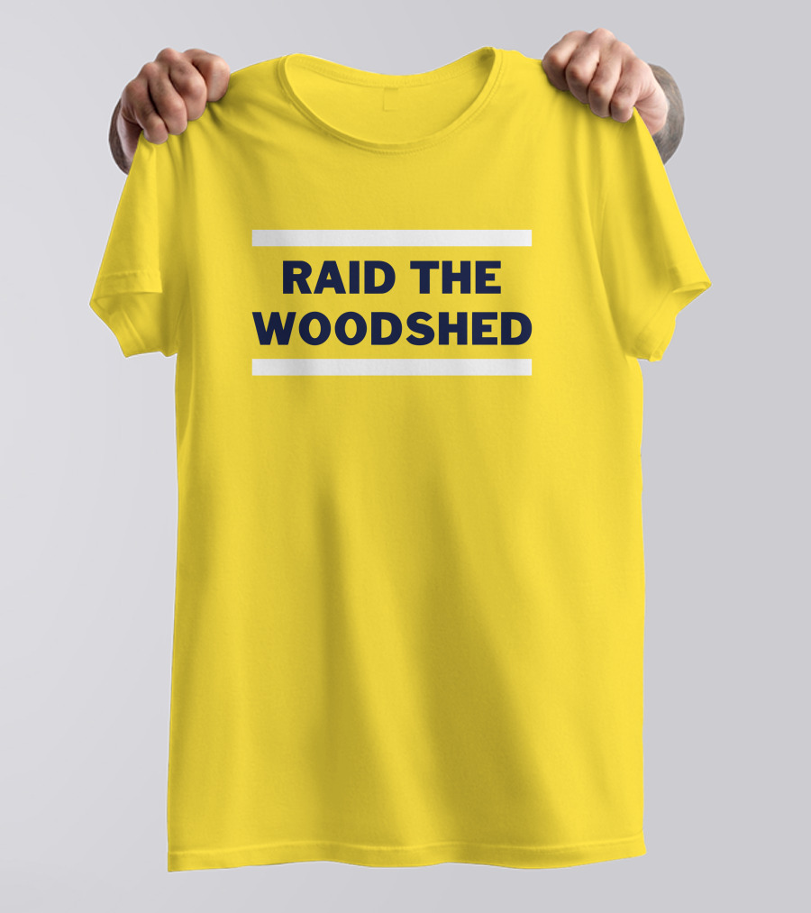 Dougie Tutter Raid The Woodshed Bold Yellow T-Shirt