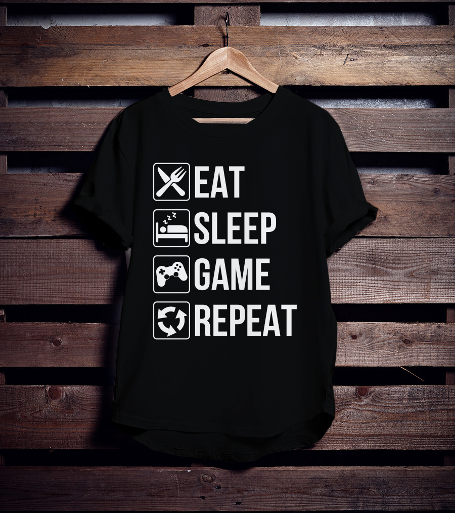 Eat Sleep Game Repeat Spooky Sweets T-Shirt
