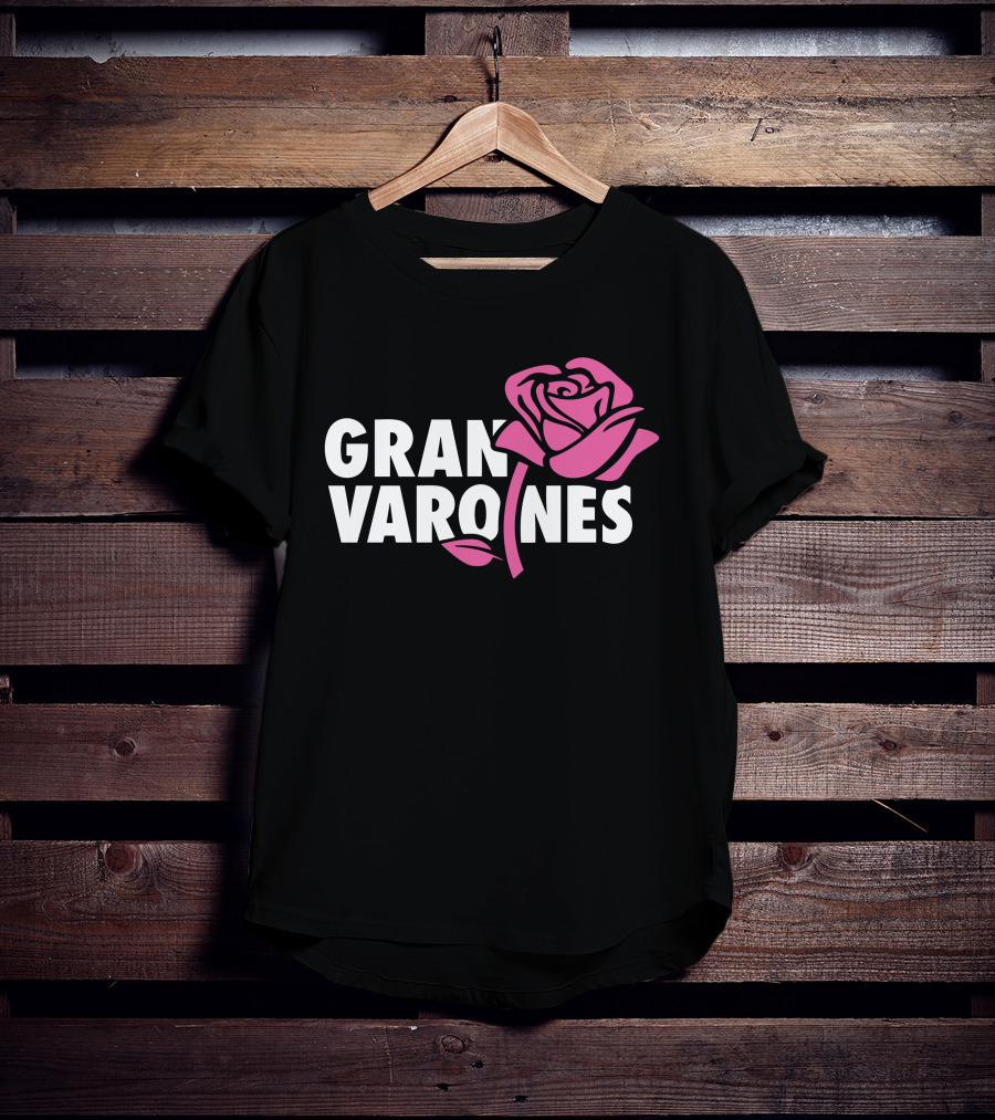 Gran Varones Rose Graphic Merch T-Shirt