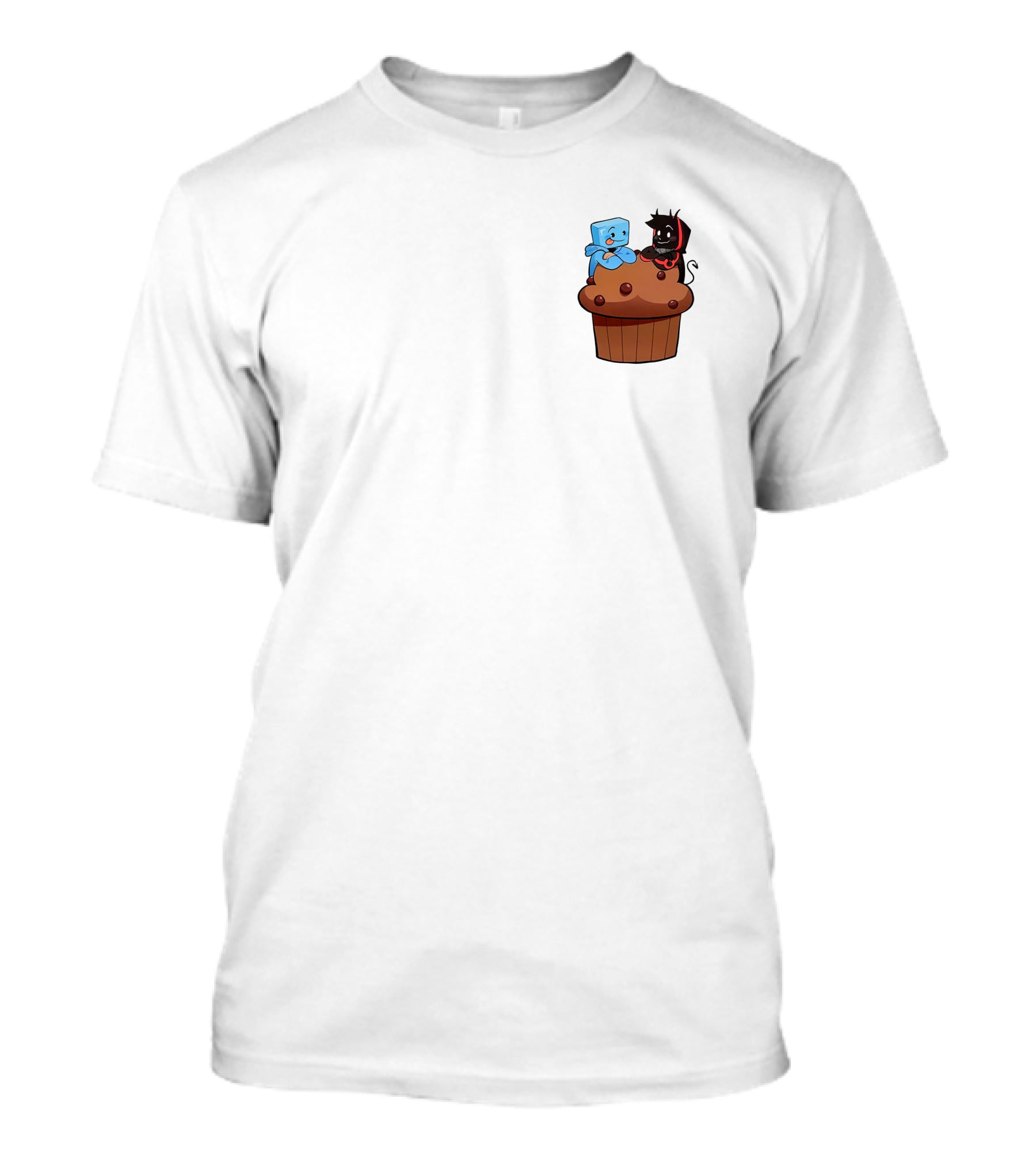 Skeppy And BadBoyHalo Muffin Character Illustration Merch T-Shirt