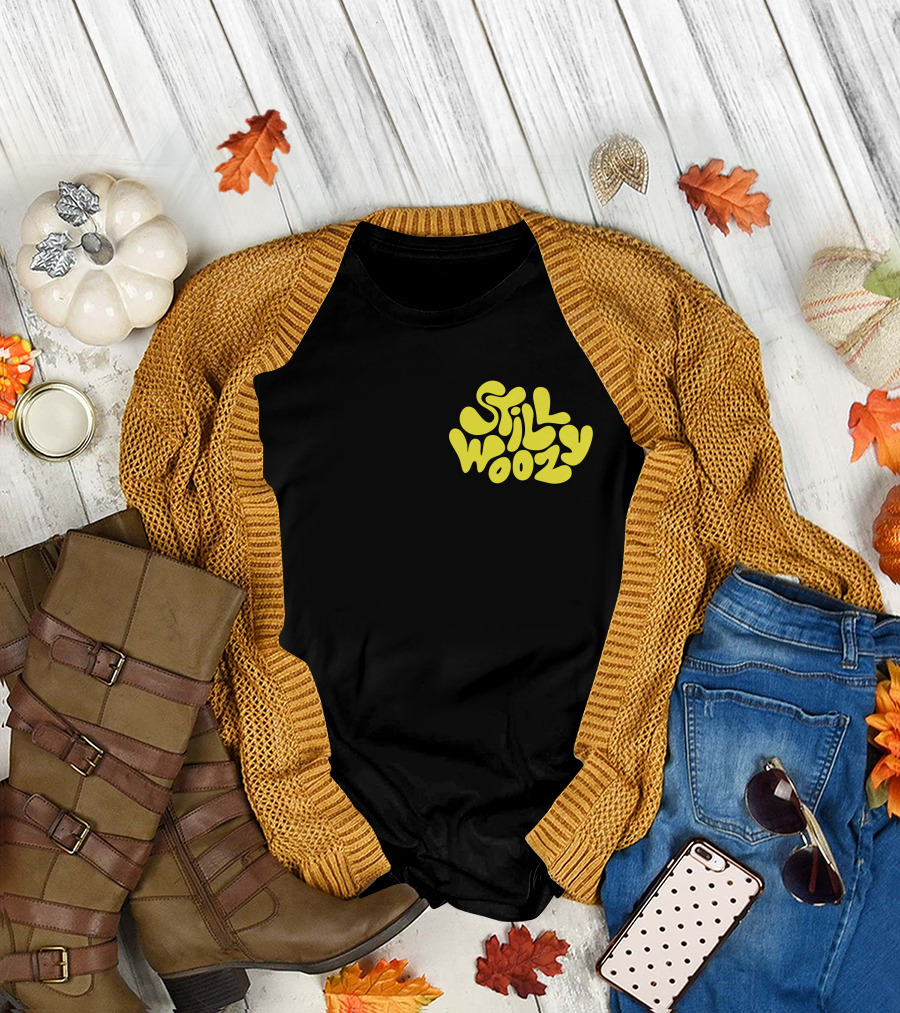 Still Woozy Yellow Text Merch T-Shirt
